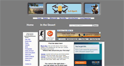 Desktop Screenshot of in-the-desert.com